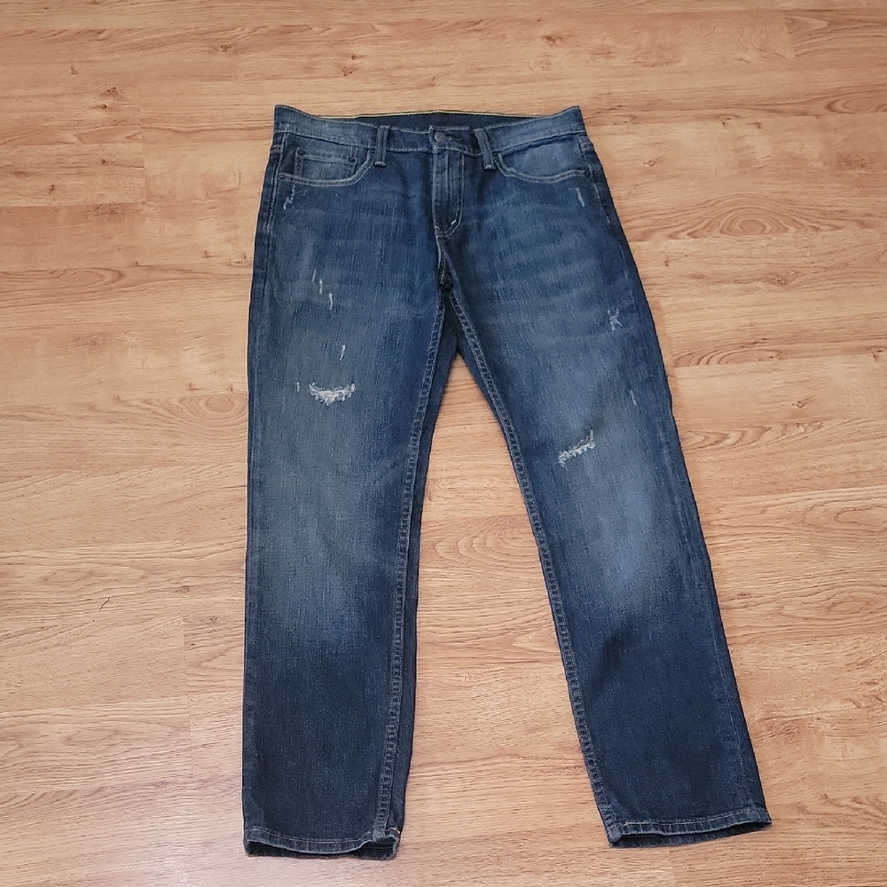 Levi's 511 Men's Distressed Straight Slim Fit Jeans Size 30 X 30